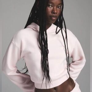 SKIMS Cotton Fleece Shrunken Pullover Hoodie